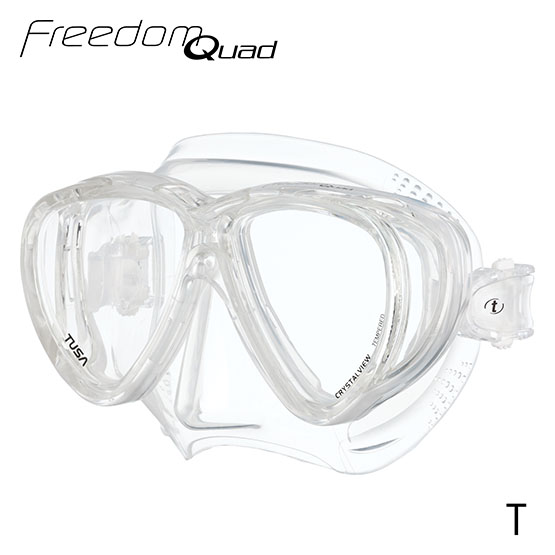 Маска Freedom Quad (прозрачный силикон; T)